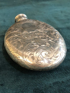 Stirling Silver Hip Flask - SOLD