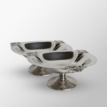 Load image into Gallery viewer, Pair of Sterling Silver Footed Nut Dishes/Comports
