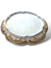 Load image into Gallery viewer, Chinese Mid Century White and Yellow Carved Lacquerware Box
