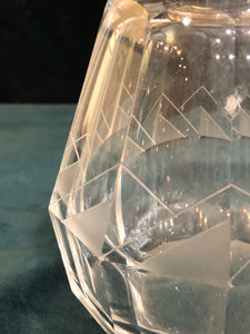 American Art Deco Crystal Perfume Bottle / Decanter