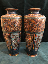 Load image into Gallery viewer, Pair of Cloisonne Vases
