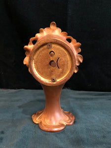 Small Art Nouveau Brass Clock by Jennings Brothers