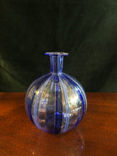 Load image into Gallery viewer, Murano Blue Bud Vase

