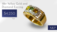 Load image into Gallery viewer, 18kt YG Diamond Ring &amp; Earring Set
