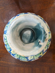 Late 19th Century Footed Majolica Bowl