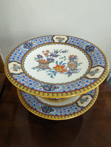 Pair of Porcelain Tazzas by Minton