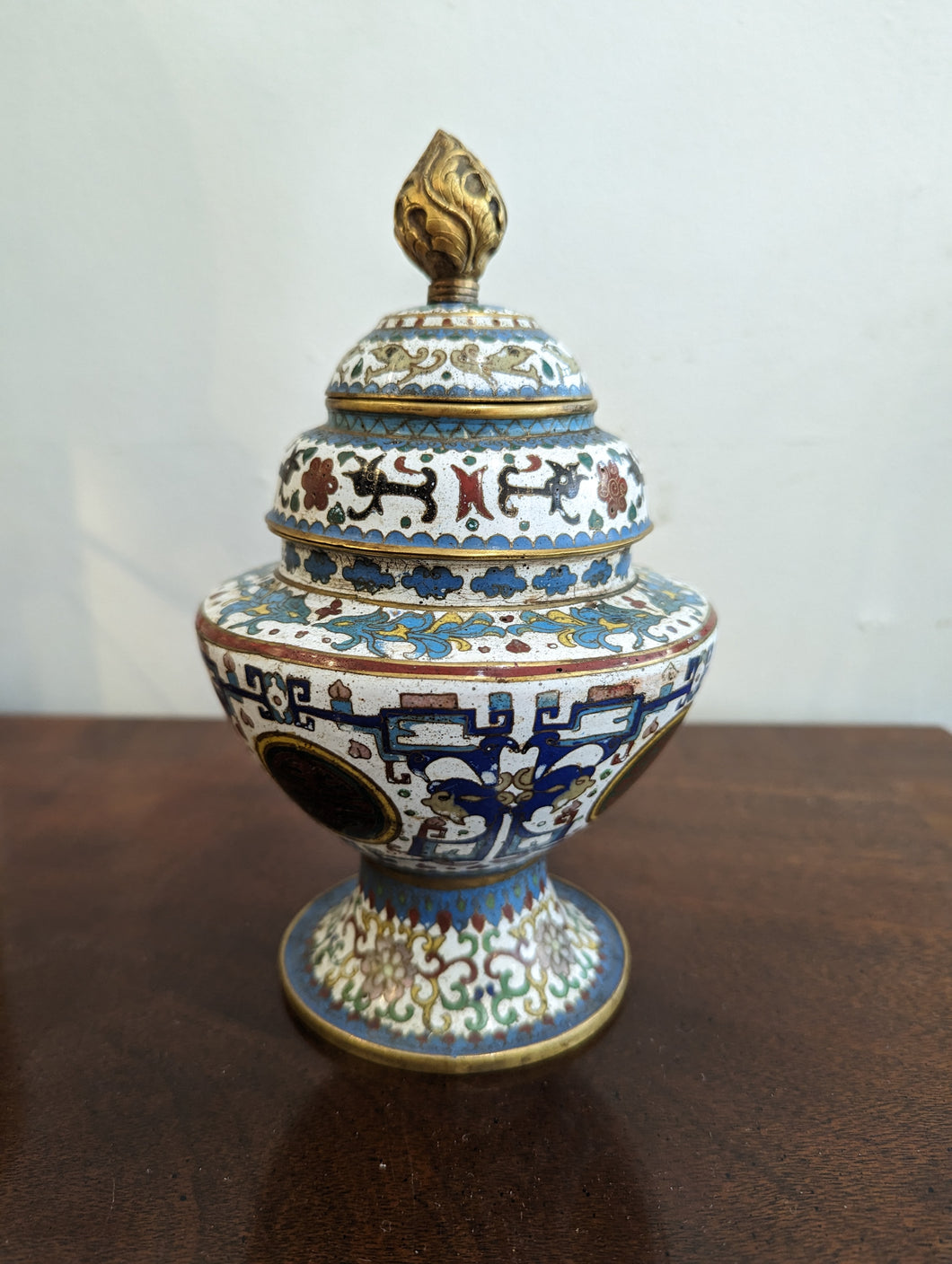 Early 20th Century Cloisonne Vase / Cup (In 3 Parts)