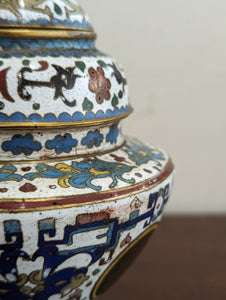 Early 20th Century Cloisonne Vase / Cup (In 3 Parts)