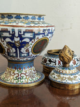 Load image into Gallery viewer, Early 20th Century Cloisonne Vase / Cup (In 3 Parts)
