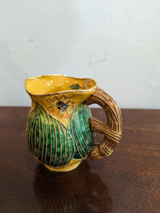 Small Vintage Decorative Jugs in Colourful Floral Enamel