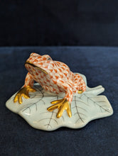 Load image into Gallery viewer, Hand-painted porcelain frog figure by Herend of Hungary
