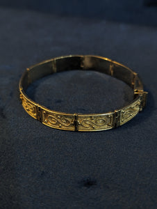 14KT YG Etruscan Revival Bracelet