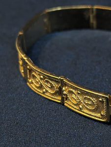 14KT YG Etruscan Revival Bracelet