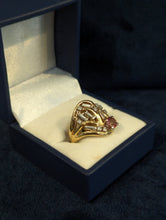 Load image into Gallery viewer, 18kt YG Diamond and Tourmaline Ring

