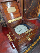 Load image into Gallery viewer, Swiss Gimballed Alfry Chronometer in Glossy Oak Box
