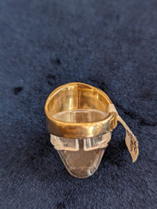 14kt YG Concaved Ring