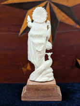 Load image into Gallery viewer, Ivory Carving of a Deity with a Sitar &amp; Crane

