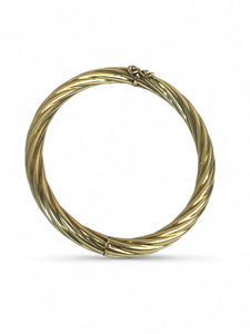 14kt YG Bangle Twist