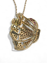 Load image into Gallery viewer, 14Kt Yellow Gold Coloured Gemstone and Diamond Set Butterfly inc Chain
