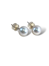 Load image into Gallery viewer, South Sea Pearl 9.2mm 18kt WG Studs
