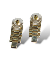 Load image into Gallery viewer, 14kt YG Diamond Rolex Band Earrings
