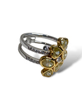 Load image into Gallery viewer, 18kt WG and YG Fancy Yellow Diamond Ring
