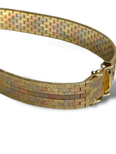 Load image into Gallery viewer, 14kt Tricolour Gold Italian Bracelet
