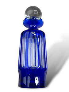 "Irena" Poland Cobalt & Clear Crystal Decanter