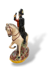 Load image into Gallery viewer, Staffordshire Statue of a Man on a Horse
