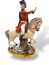 Load image into Gallery viewer, Staffordshire Statue of a Man on a Horse
