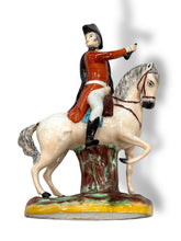 Load image into Gallery viewer, Staffordshire Statue of a Man on a Horse
