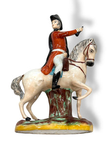 Staffordshire Statue of a Man on a Horse