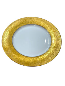 Heinrich Selb Porcelain and Gold Encrusted Dinner Plates