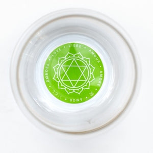 Chakra Glass Love - Heart - Green