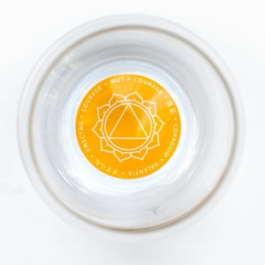 Chakra Glass Courage - Solar Plexus - Yellow