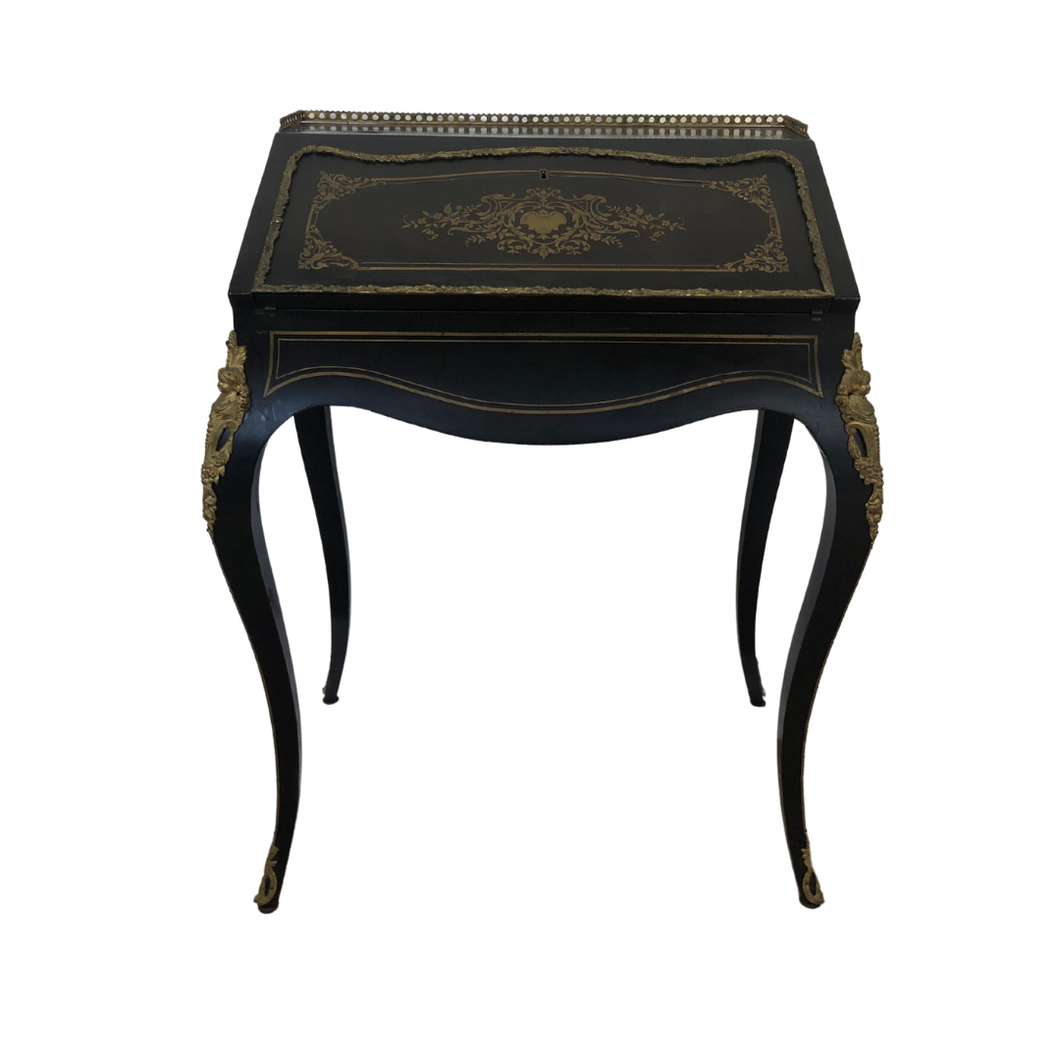 French Lady's Desk Bureau En Pente in Louis XV Style