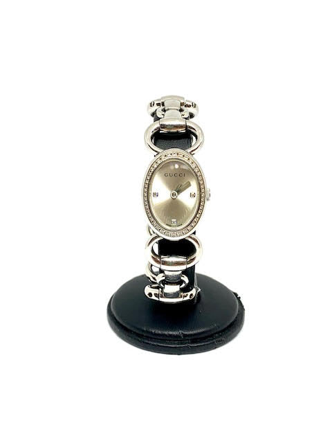 Gucci 118 Oval Tornabuoni Watch with Diamonds