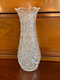 GP1245 Large Cut Crystal Pear Shaped Vase