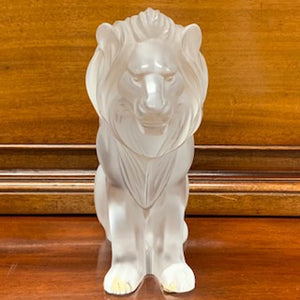 GP1054 Limited Edition Lalique Satin Crystal Bamara Lion Figurine