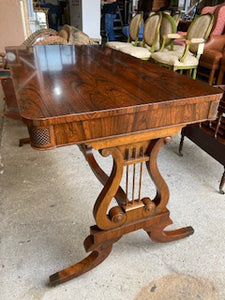 FT0044  Baker Furniture Regency  Revival Library Table / Writing Desk