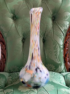 GP0156 Vintage Art Glass Vase in Polychrome Speckle