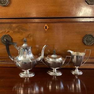 ST0007 3 Piece Sterling Tea Set - Antiques and Possibilities