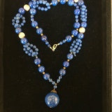 JN0520 Lapis and 14kt YG Necklace - Antiques and Possibilities