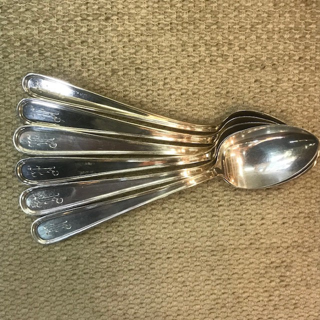 SF1345 Set of Six Sterling Teaspoons by S. Kirk and Sons