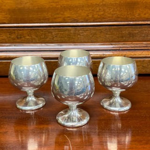 SH1172 Set Of 4 Sterling Shot Cups by Gorham