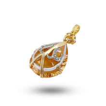 Load image into Gallery viewer, 18kt Yellow Gold, Citrine and Diamond Pendant
