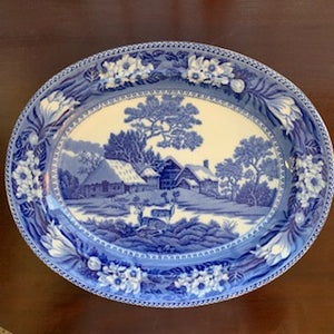 GP1217 A Wedgwood Platter In The Fallow Deer Pattern - Antiques and Possibilities