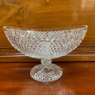 GP0208 Pressed Glass Pedestal Vase / Compote - Antiques and Possibilities