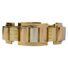 Load image into Gallery viewer, 18kt Three Tone Gold Bangle
