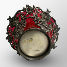 Load image into Gallery viewer, Art Nouveau Ruby Glass &amp; Britannia Metal Goblet
